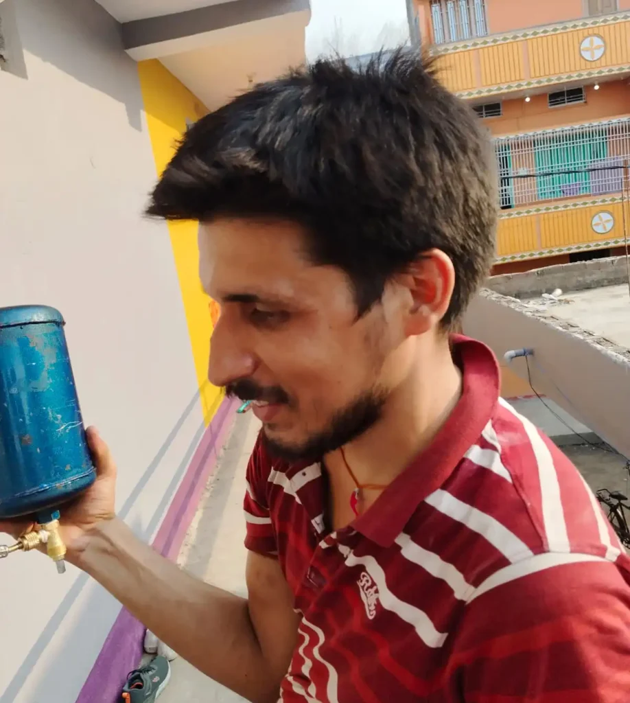 AC Gas charging in Bootnath T.V Tower Patna